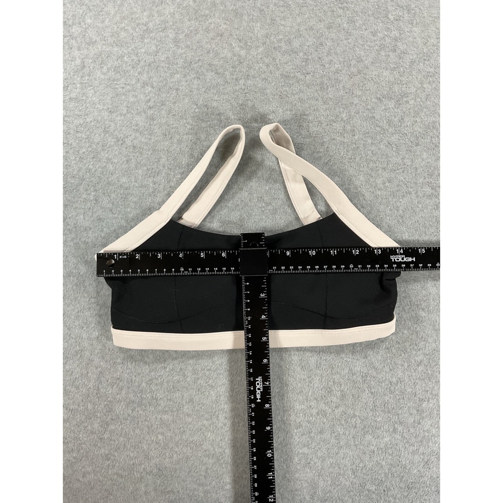 LSKD Always You Sports Bra Black Cream Colorblock Athletic Crop Top 2566 - Picture 5 of 6